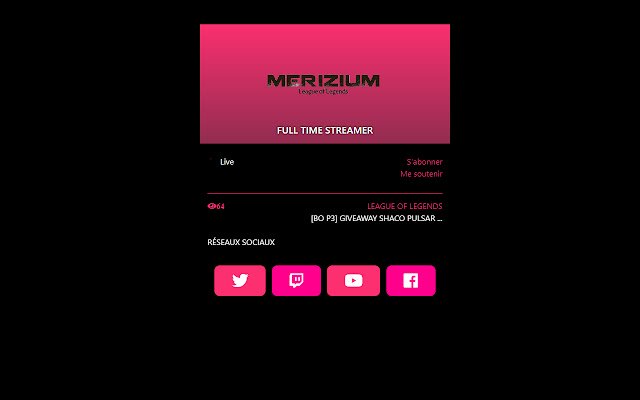 Chrome ウェブストアの Merizium ストリーム拡張機能が OffiDocs Chromium オンラインで実行可能