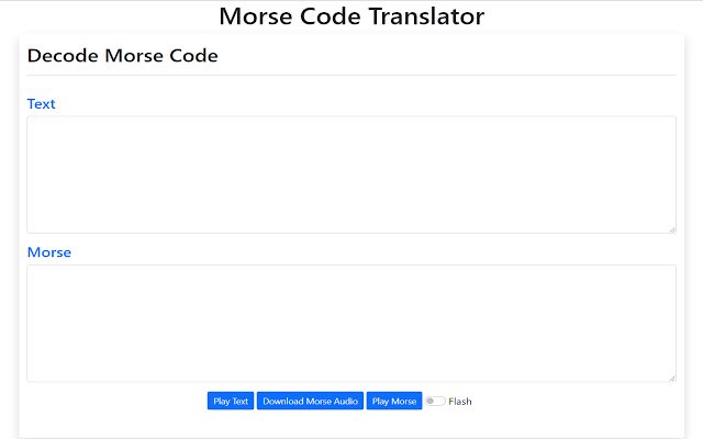 El traductor de código Morse de la tienda web de Chrome se ejecutará con OffiDocs Chromium en línea