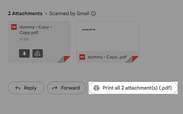 从 Chrome 网上商店打印所有 Gmail 附件，以便与 OffiDocs Chromium 在线运行