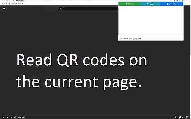 Lettore di codici QR per Google Chrome™ dal Chrome Web Store da eseguire con OffiDocs Chromium online