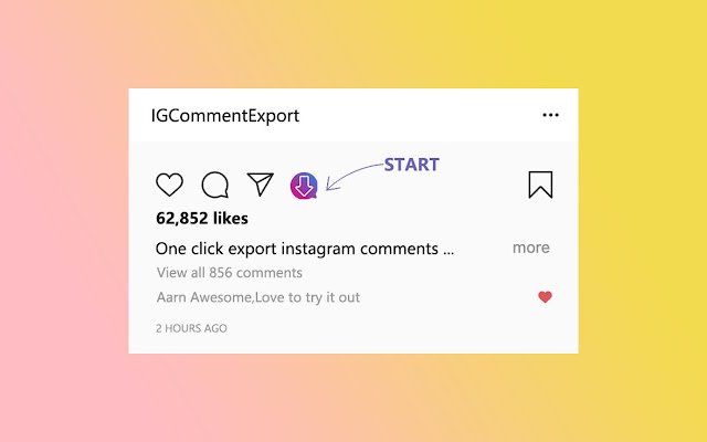 Guardar comentario de IG Exportar comentarios de Instagram desde Chrome web store para ejecutarse con OffiDocs Chromium en línea