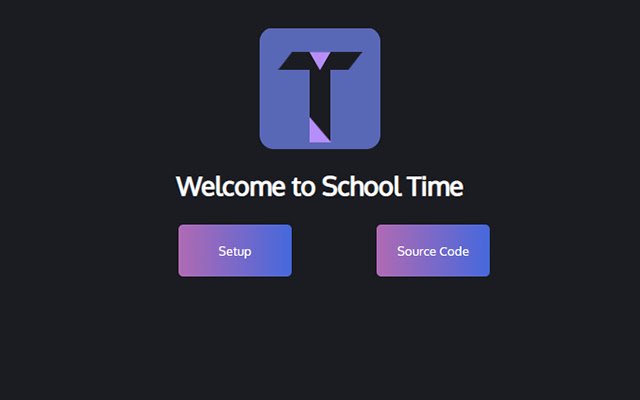 Chrome ウェブストアの SchoolTime を OffiDocs Chromium オンラインで実行