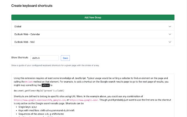 Las SuperKeys de la tienda web de Chrome se ejecutarán con OffiDocs Chromium en línea