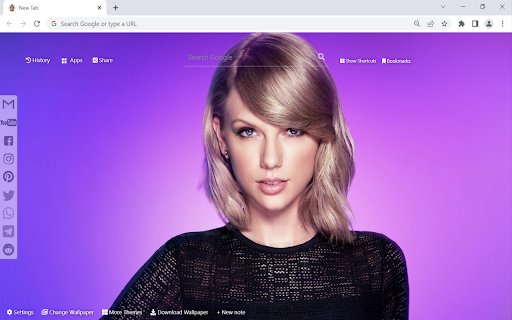 Шпалери Taylor Swift із веб-магазину Chrome, які можна запускати за допомогою OffiDocs Chromium онлайн