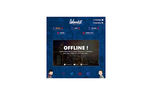 L'extension Wankil de la boutique en ligne Chrome doit être exécutée avec OffiDocs Chromium en ligne