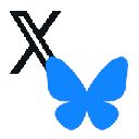 X to BlueSky Redirector  screen for extension Chrome web store in OffiDocs Chromium