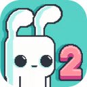 Yeah Bunny 2 Game Join the pixelated bunny in a colorful adventure!  screen for extension Chrome web store in OffiDocs Chromium