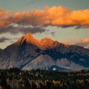 Yellow clouds on top of the mountain  screen for extension Chrome web store in OffiDocs Chromium