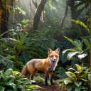 Yellow fox in the deep forest  screen for extension Chrome web store in OffiDocs Chromium