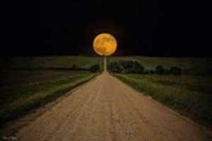 Free download Yellow/orange moon in the nighttime free photo or picture to be edited with GIMP online image editor