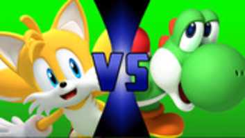 Free download Yoshi Vs Tails free photo or picture to be edited with GIMP online image editor