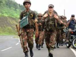 Free download Young Indian Soldiers Marching - Photograph free photo or picture to be edited with GIMP online image editor