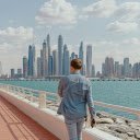 Young people walking by the lake  screen for extension Chrome web store in OffiDocs Chromium