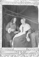 Free download Young Woman Offering a Glass of Wine to a Soldier free photo or picture to be edited with GIMP online image editor