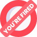Youre Fired!  screen for extension Chrome web store in OffiDocs Chromium