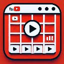 YouTube Grid Subscriptions  screen for extension Chrome web store in OffiDocs Chromium