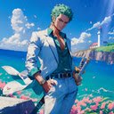 Zoro White Suit Live Wallpaper  screen for extension Chrome web store in OffiDocs Chromium