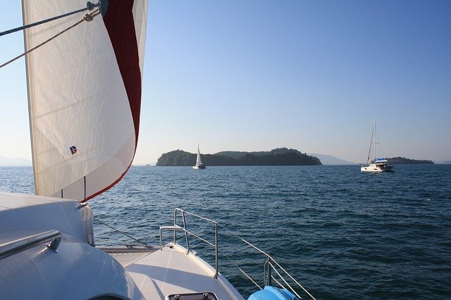 Free download Yacht Catamaran Sail Sailing -  free photo or picture to be edited with GIMP online image editor