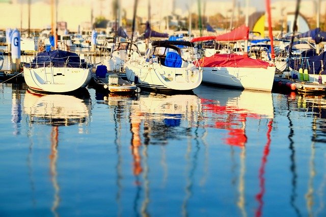 Kostenloser Download Yachts Harbour Sunset Bay - kostenloses Foto oder Bild zur Bearbeitung mit GIMP Online-Bildbearbeitung