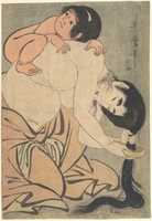 Free download Yamauba Combing Her Hair and Kintoki free photo or picture to be edited with GIMP online image editor