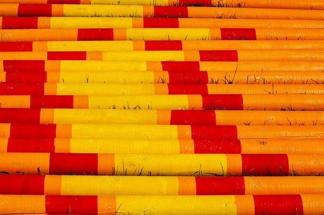 Free download Yellow And Orange Poles Horse Jump -  free photo or picture to be edited with GIMP online image editor