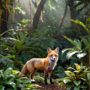 Yellow fox in the deep forest  screen for extension Chrome web store in OffiDocs Chromium