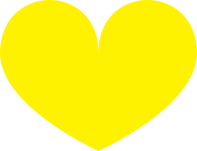 Free download Yellow Heart Love - Free vector graphic on Pixabay free illustration to be edited with GIMP free online image editor