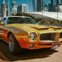 Yellow Pontiac Car Parked on Parking Lot  screen for extension Chrome web store in OffiDocs Chromium