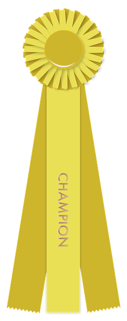 Free download Yellow Ribbon Champion Winner -  free illustration to be edited with GIMP free online image editor