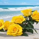 Yellow rose by the sea wallpaper  screen for extension Chrome web store in OffiDocs Chromium