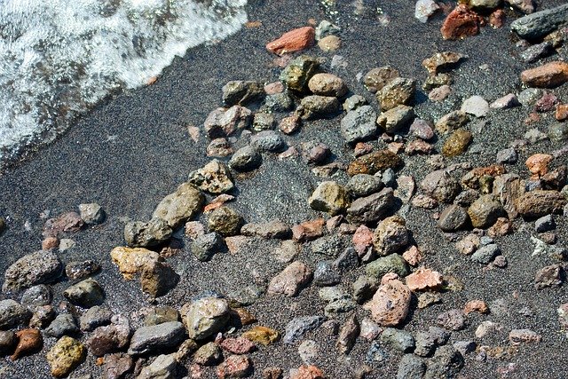 Free download Yellowstone Black Sand Gravel -  free photo or picture to be edited with GIMP online image editor