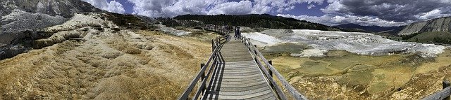 Bezpłatne pobieranie Yellowstone National Park Mammoth - darmowe zdjęcie lub obraz do edycji za pomocą internetowego edytora obrazów GIMP