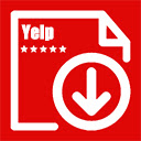 Yelp Reviews Exporter  screen for extension Chrome web store in OffiDocs Chromium