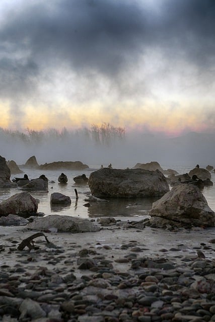 Free download yenisei river nature winter frost free picture to be edited with GIMP free online image editor