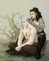 Free download Yennefer and Geralt Fanart free photo or picture to be edited with GIMP online image editor
