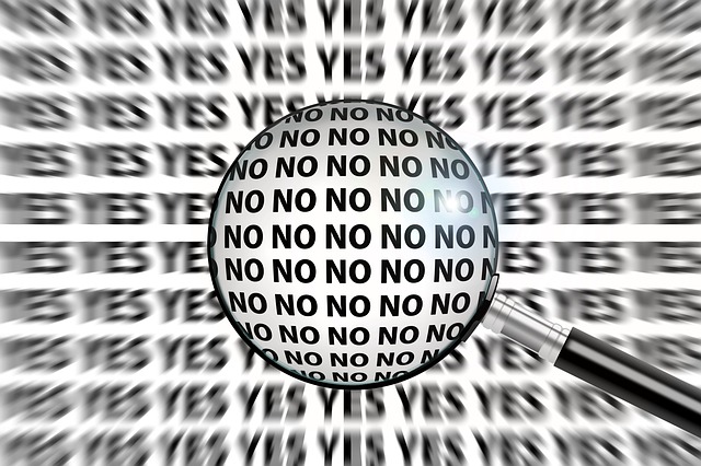 Free download yes no magnifying glass opportunity free picture to be edited with GIMP free online image editor