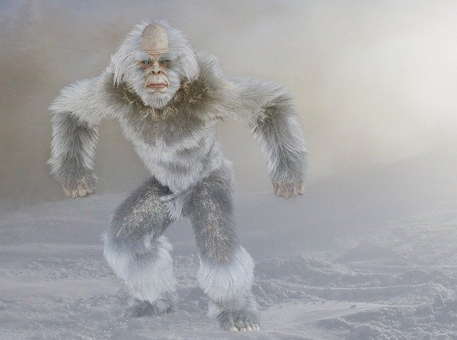 Free download Yeti Bigfoot Snow Man -  free photo or picture to be edited with GIMP online image editor
