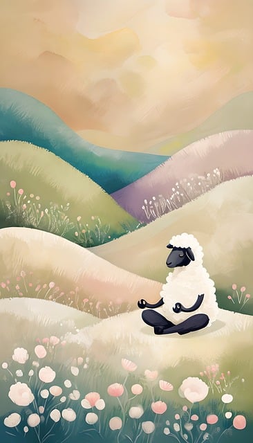 Free download yoga sheep meditation meditate free picture to be edited with GIMP free online image editor