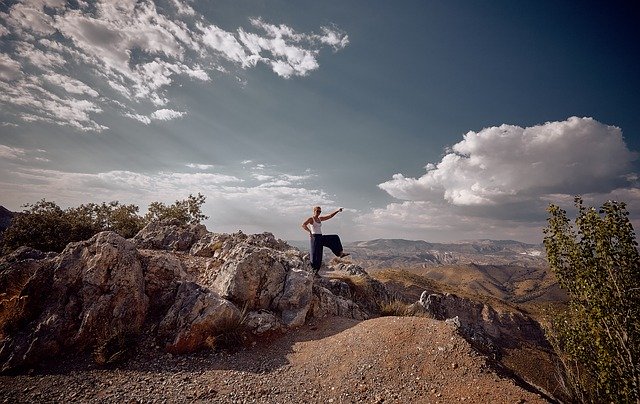 Free download Yoga Woman Sky -  free photo or picture to be edited with GIMP online image editor