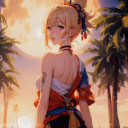 Yoimiya Genshin Impact Gameograf  screen for extension Chrome web store in OffiDocs Chromium