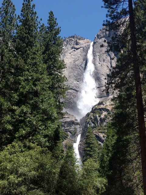 Free download Yosemite Bridal Veil Falls -  free photo or picture to be edited with GIMP online image editor