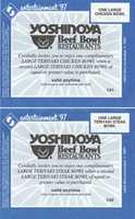 Free download Yoshinoya coupon from 1997 free photo or picture to be edited with GIMP online image editor