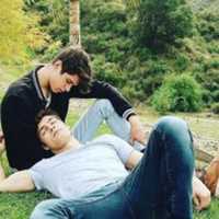 Free download Young Gay Men Laying Together - Photo free photo or picture to be edited with GIMP online image editor