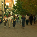 Young people on the street  screen for extension Chrome web store in OffiDocs Chromium