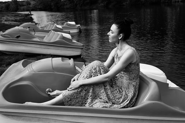 Free download young woman catamaran river free picture to be edited with GIMP free online image editor