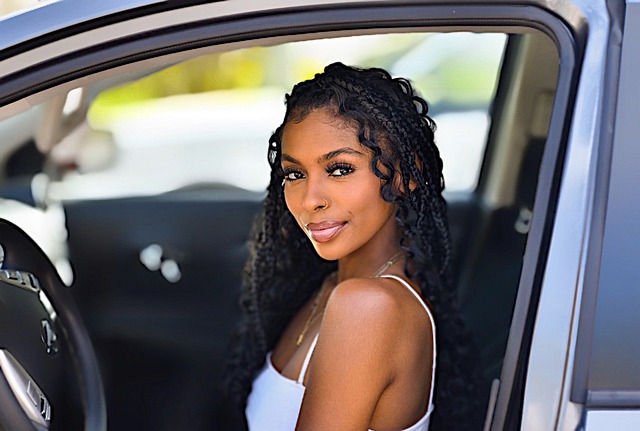 Free download young woman vehicle outdoor woman free picture to be edited with GIMP free online image editor