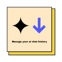 YourAIScroll AI Chat History Exporter  screen for extension Chrome web store in OffiDocs Chromium