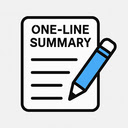 YouTube One Line Summary  screen for extension Chrome web store in OffiDocs Chromium