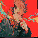 Yuji Itadori Jujutsu Kaisen Epic Red Splash Live Wallpaper  screen for extension Chrome web store in OffiDocs Chromium
