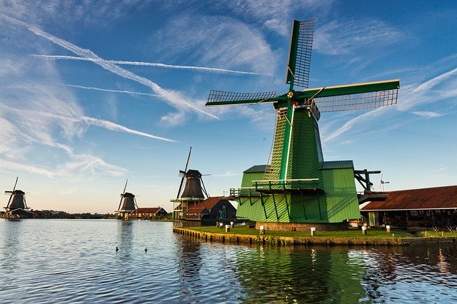 Free download Zaandam Windmills Netherlands -  free photo or picture to be edited with GIMP online image editor